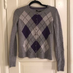 100% Cashmere Argyle Sweater